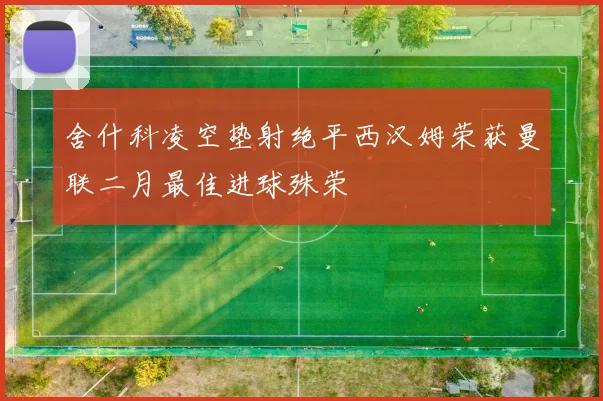 舍什科凌空垫射绝平西汉姆荣获曼联二月最佳进球殊荣
